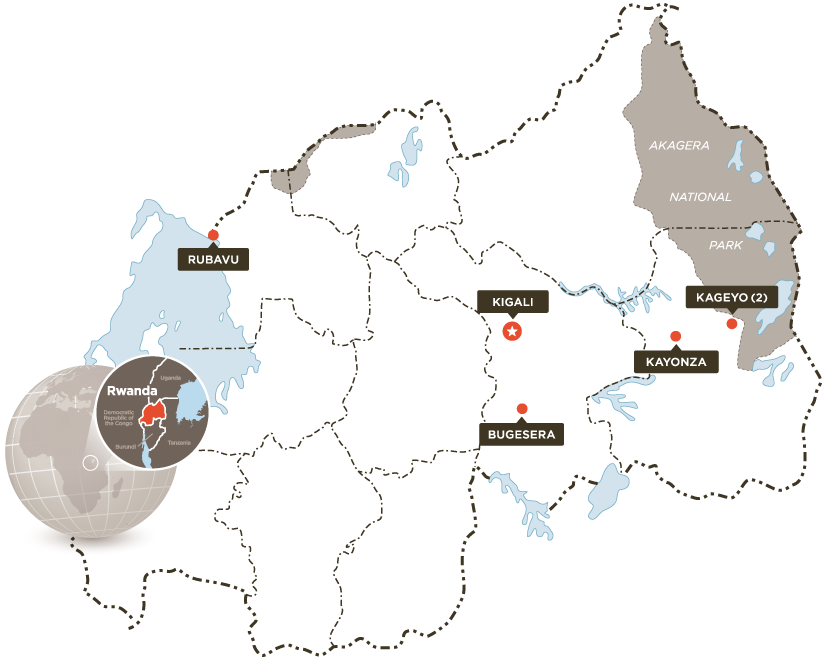 Map of Rwanda