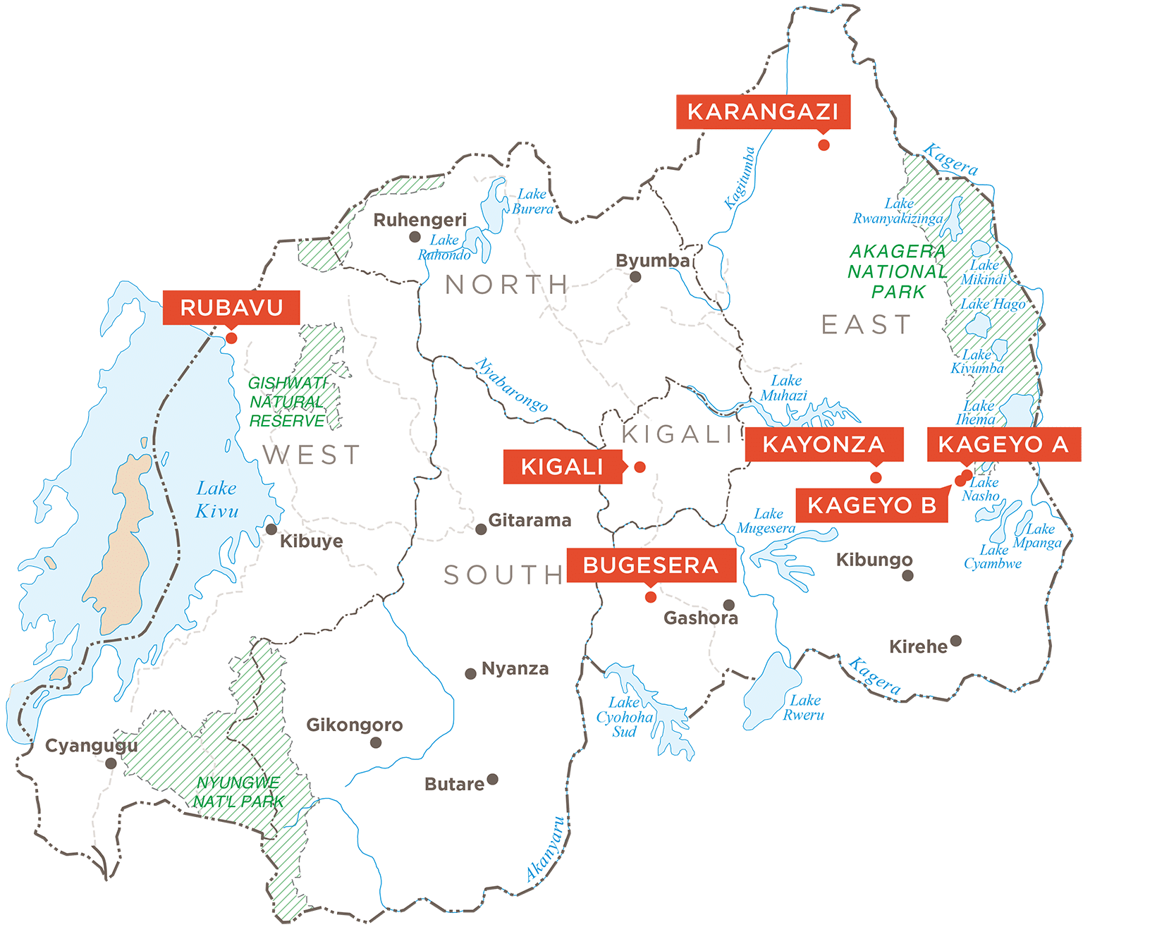 Map of Rwanda